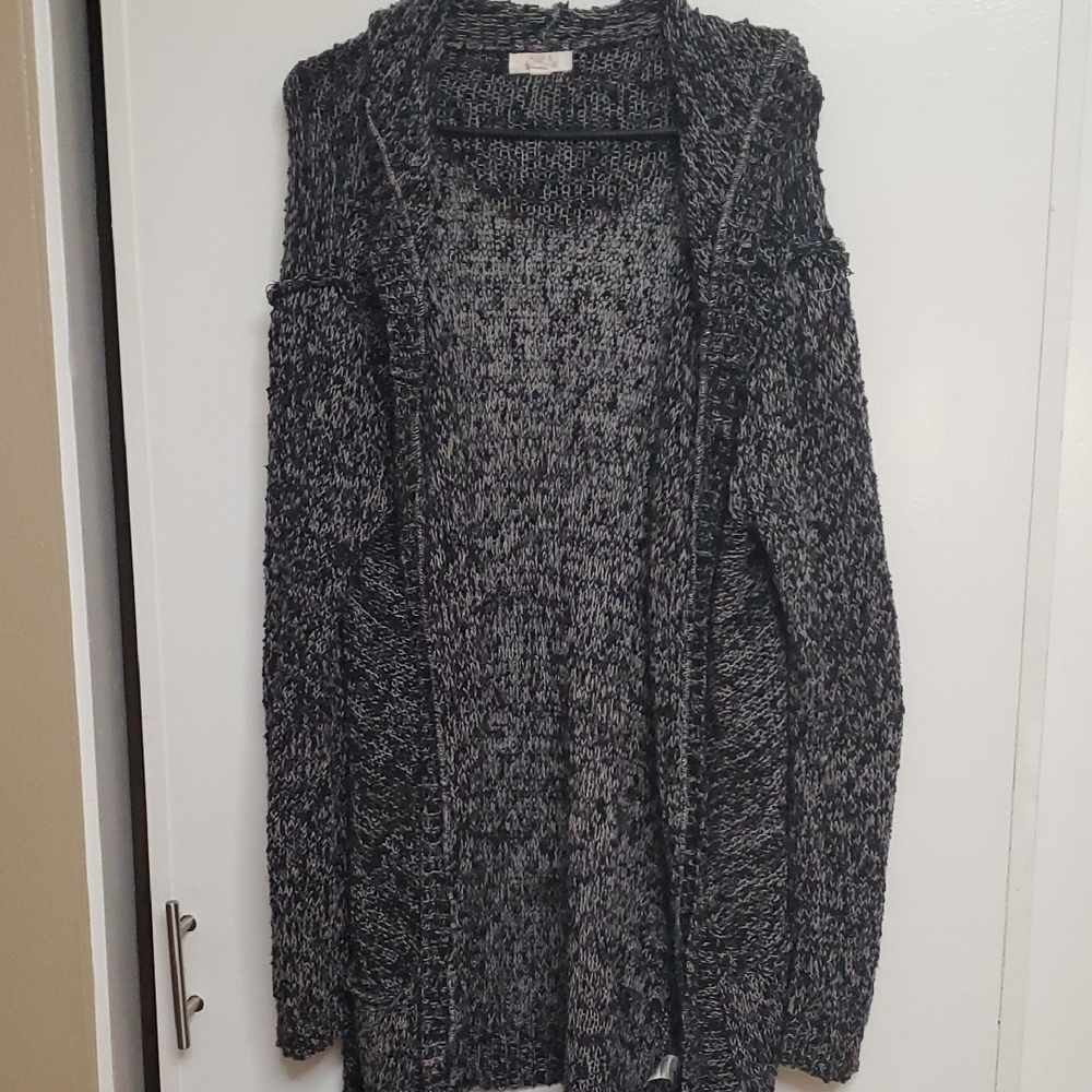 Sun & Shadow Black and White Cardigan